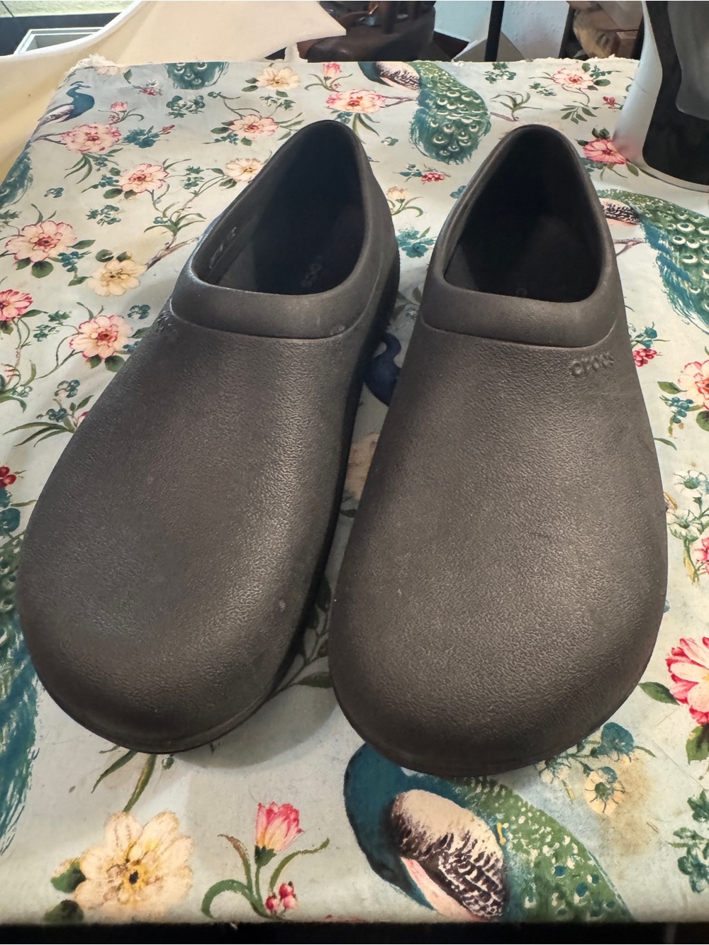 CROCS Men's Slip-On Work Loafers in Black